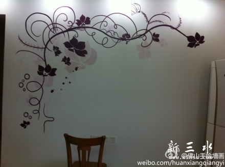 旧房翻新｜上海老房手绘墙画施工流程，花小钱秒变新家