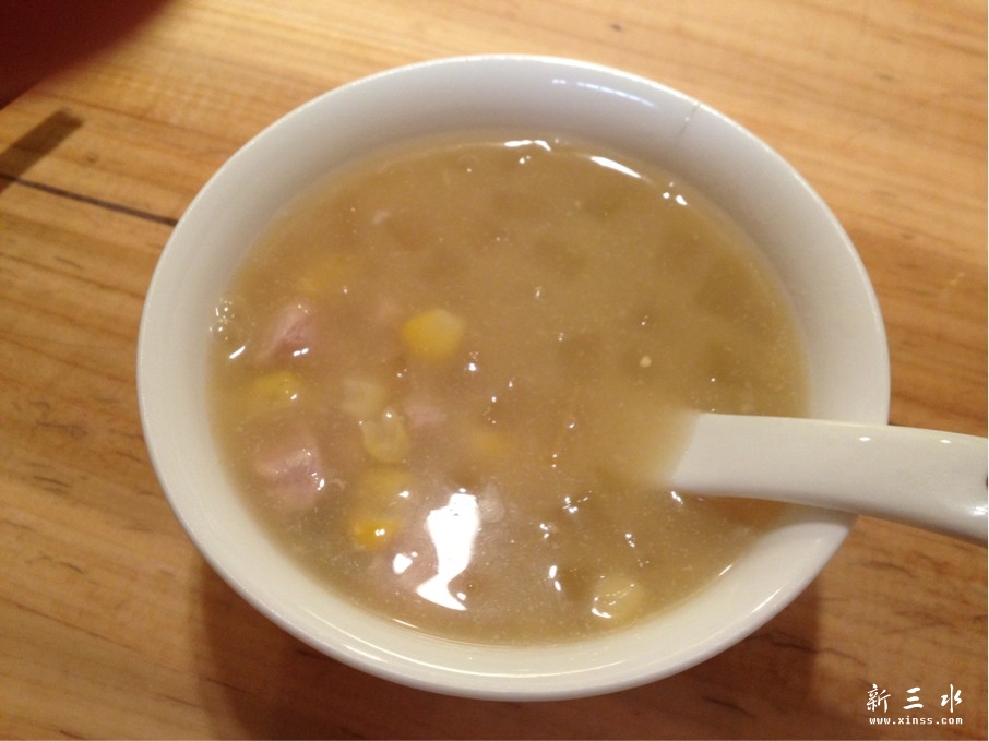 即系粟米冬瓜肉碎汤 还可以