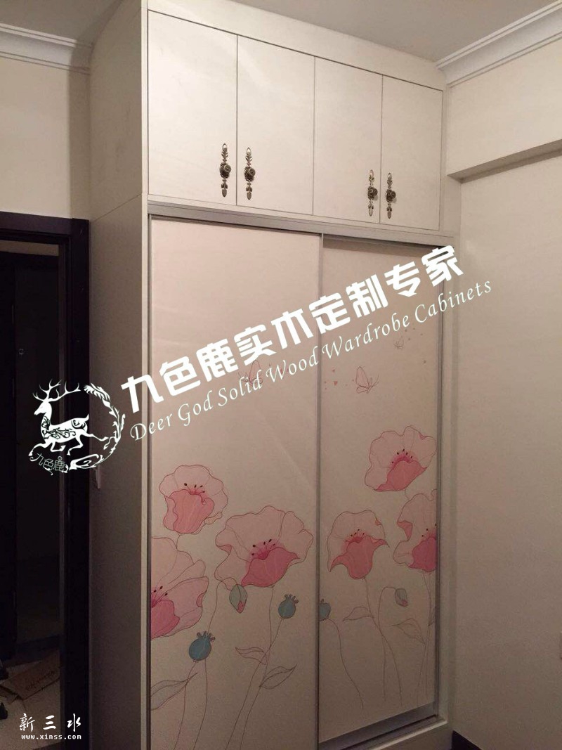 小房到顶衣柜，可加圆弧，颜色板材规格任选