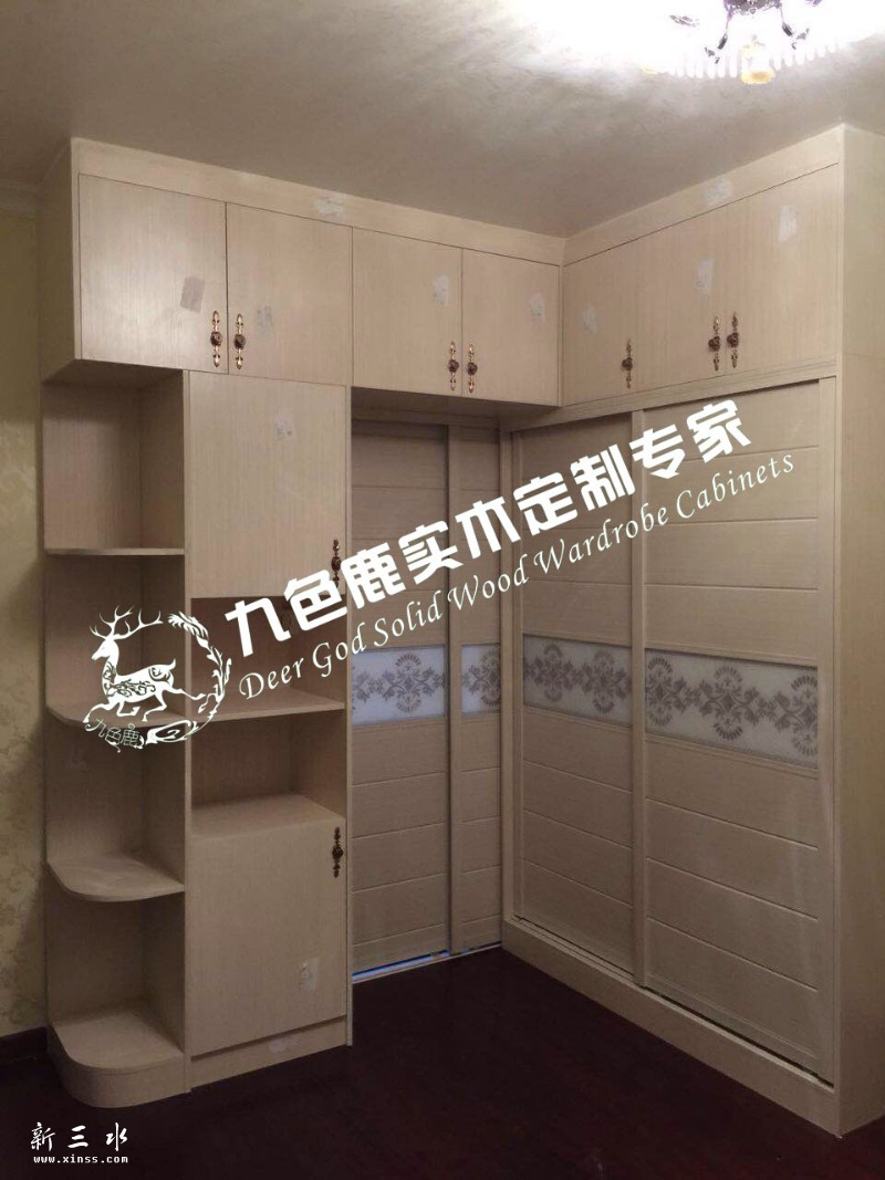 主卧到顶转角衣柜，颜色板材规格任选