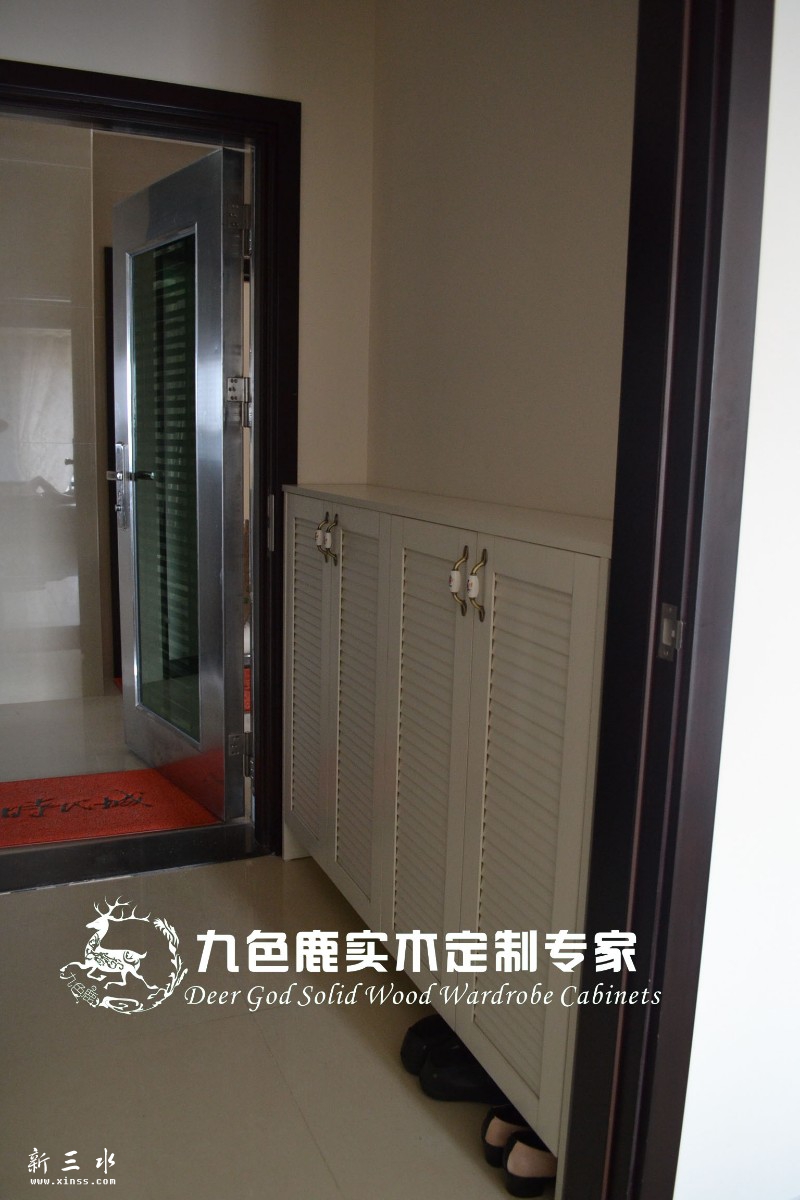 进门小鞋柜，可做到顶，颜色板材规格任选