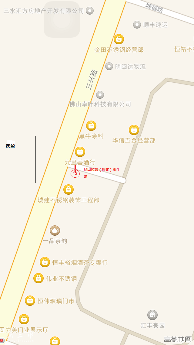 商铺大概位置