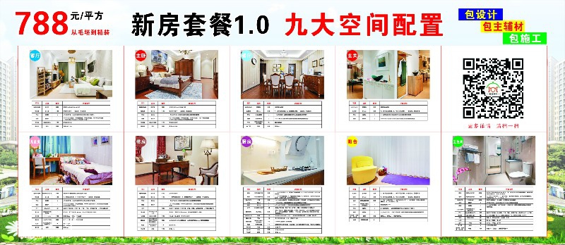 788元每平方你靓家的9大空间详细材料配置...