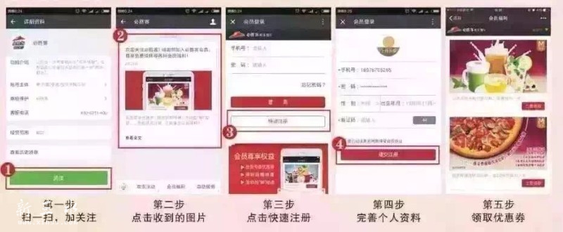 按照步骤进行注册成为会员