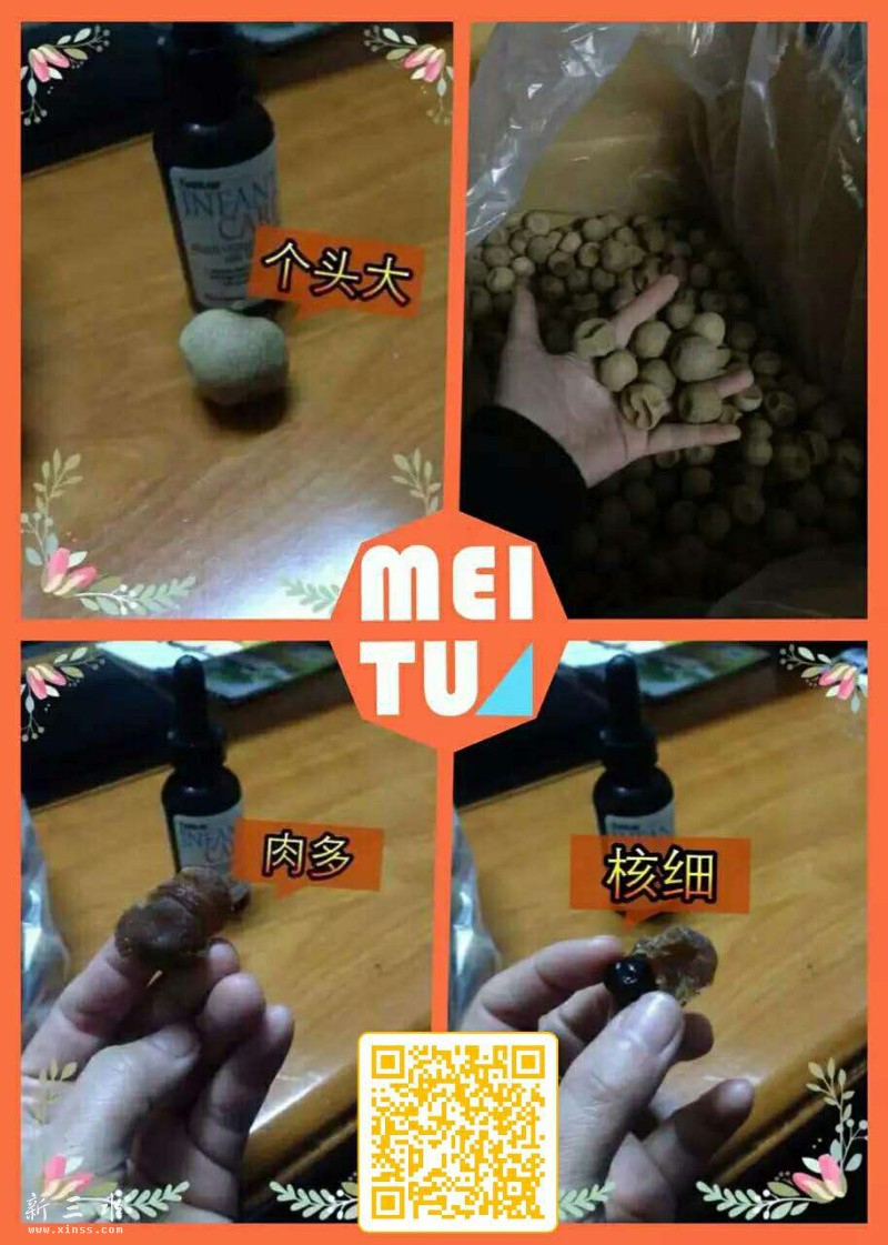 肉多，核细。