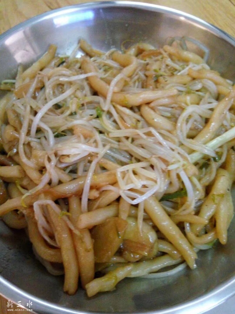 乡下银针粉炒芽菜