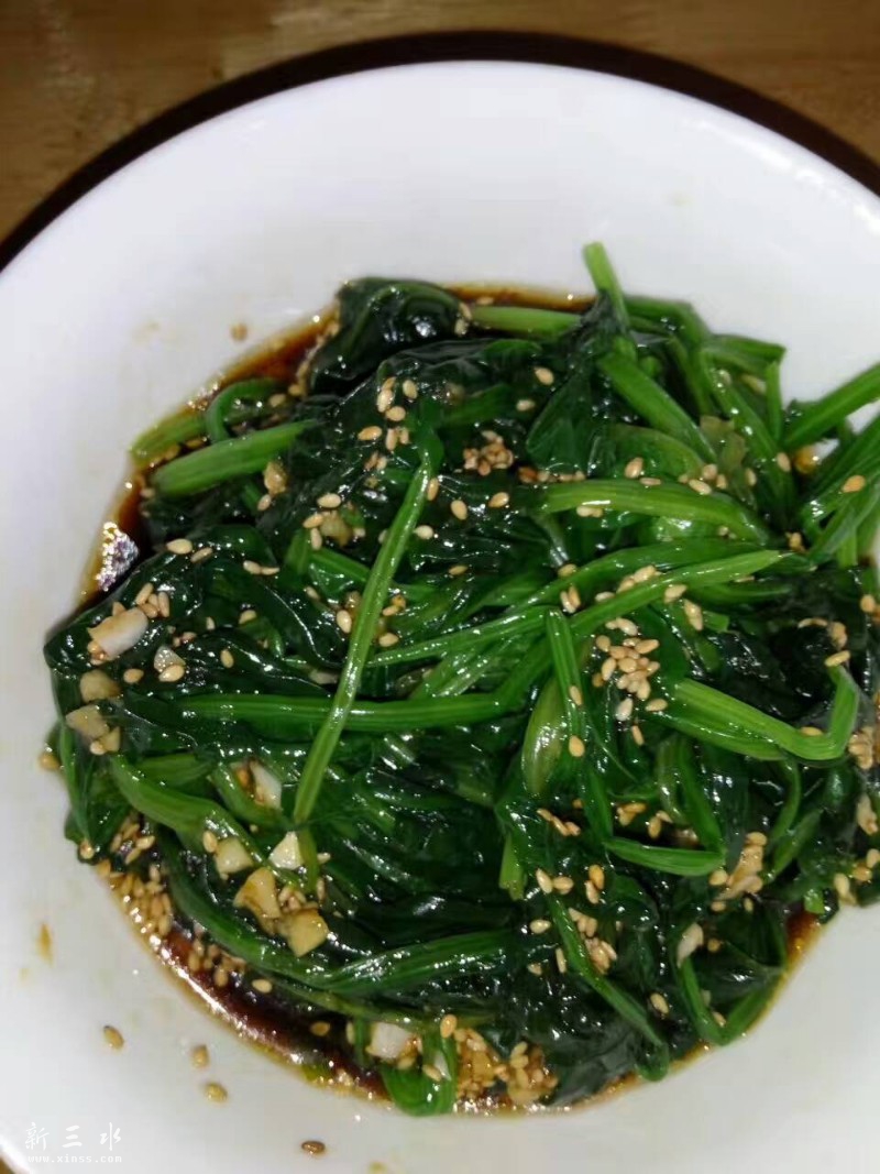 香醋芝麻凉拌菠菜