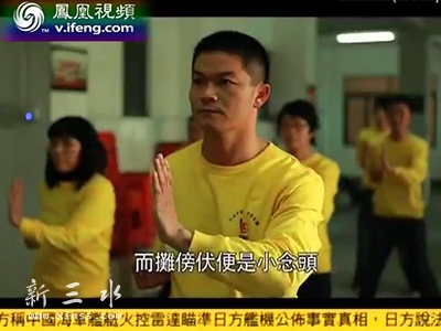 受凤凰卫视台采访