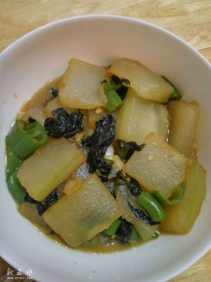 尖椒紫苏炒冬瓜