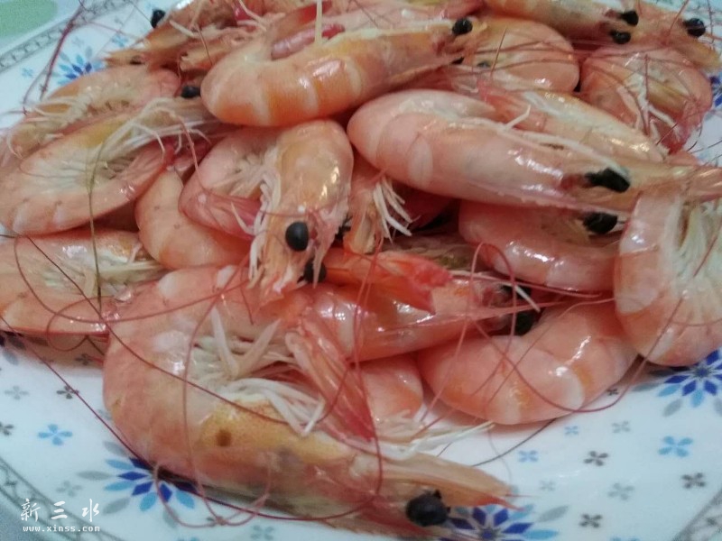 新鲜的大虾