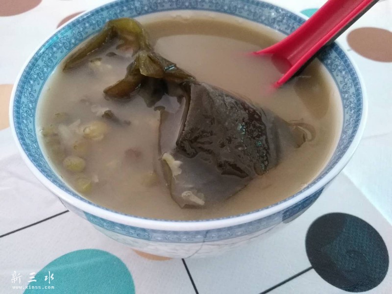 海带绿豆沙，清凉