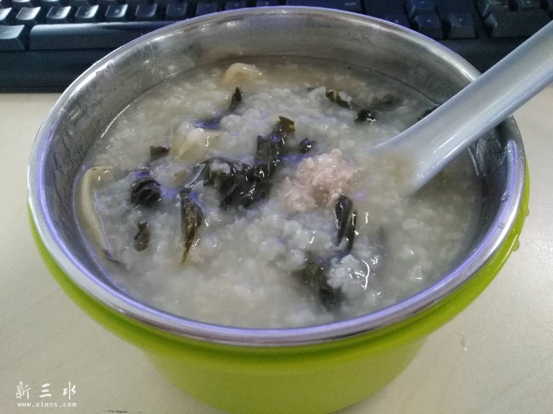 菜干瘦肉粥