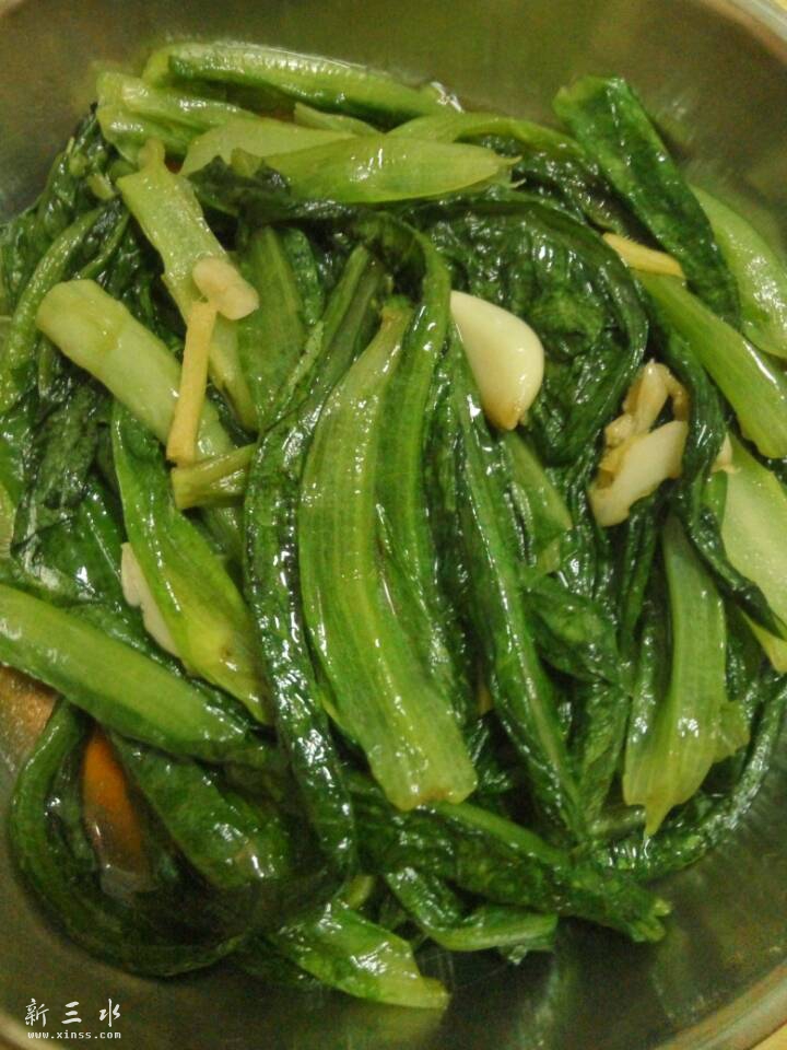 姜蒜炒油麦菜