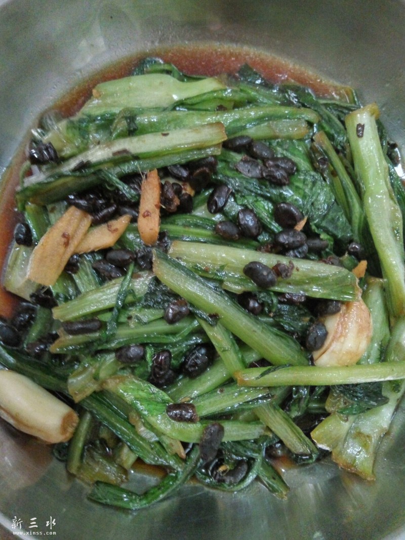 阳江鬼婆豆豉炒苦麦菜