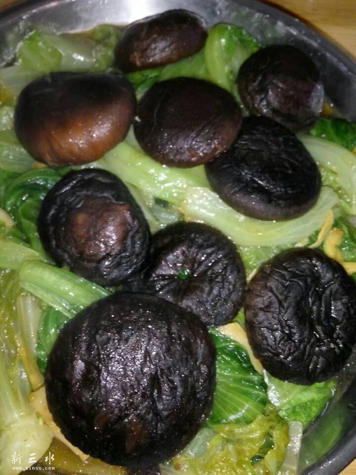 冬菇扒生菜