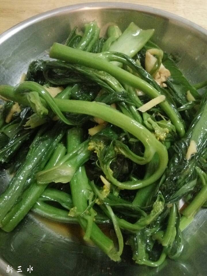 蒜蓉炒芥菜心